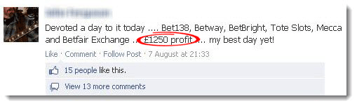 Customer Showing How He Is Profiting from the Maximiser